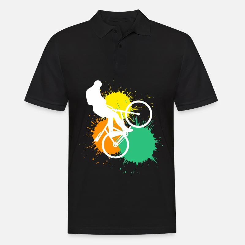 Radball - Männer Poloshirt - Schwarz
