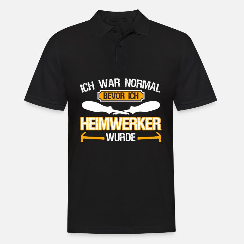 Heimwerker Witz Heimwerken - Männer Poloshirt - Schwarz