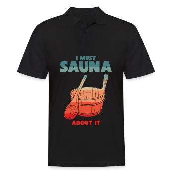 Sauna Jogue Sauna Sauna Saunistes - Polo Homme - noir - Devant - Kai (181cm)