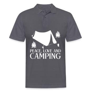 Camping Camping Tente Outdoor - Polo Homme - charbon - Devant - Nico (186cm)