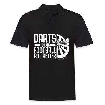 Darts Dartboard Dart - Männer Poloshirt - Schwarz - Vorne - Kai (181cm)