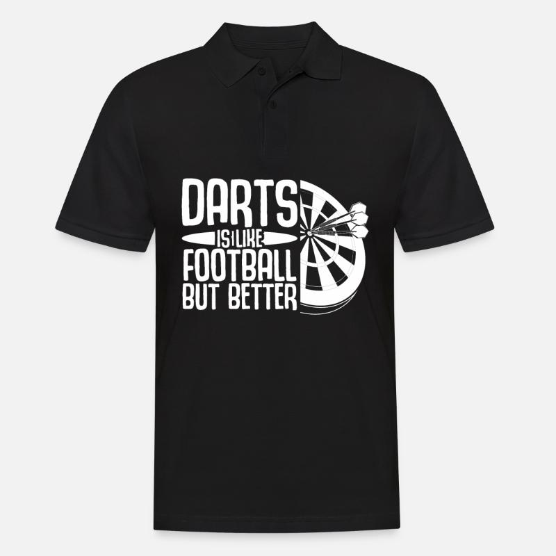 Fléchettes Dartboard Dart - Polo Homme - noir