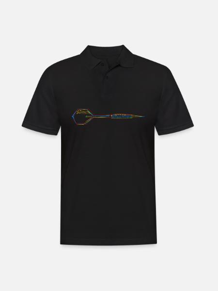 Darts Dartpfeil Dart - Men's Polo Shirt - black