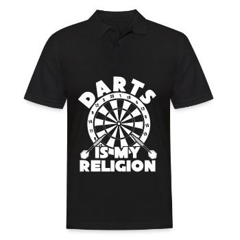 Dart Dartpfeil Dartboard Darts - Men's Polo Shirt - black - Front - Kai (181cm)