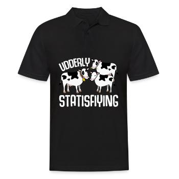 Cow Calf Farmer Farmer Cows - Men's Polo Shirt - black - Front - Kai (181cm)