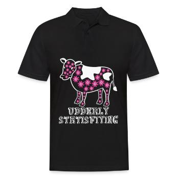 Cow Farmer Farmer Cows - Men's Polo Shirt - black - Front - Kai (181cm)