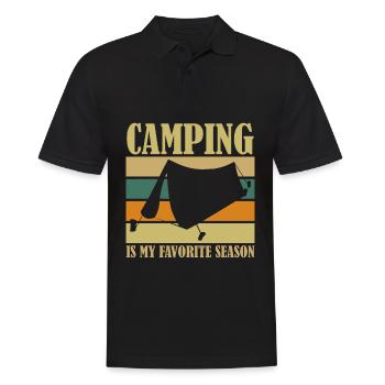 Camping Saison Camping Tente extérieure - Polo Homme - noir - Devant - Kai (181cm)
