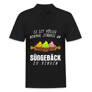 Konditor Cupcakes Backen Konditorei - Männer Poloshirt - Schwarz - Vorne - Kai (181cm)