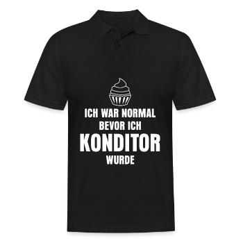 Konditor Backen Cupcakes Konditorei - Männer Poloshirt - Schwarz - Vorne - Kai (181cm)