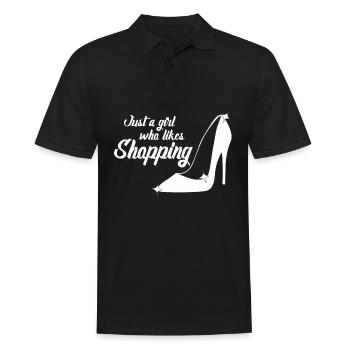 Shopping Schuhe High Heels Einkaufen - Männer Poloshirt - Schwarz - Vorne - Kai (181cm)