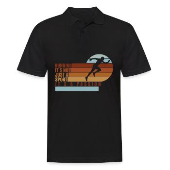 Course à pied Marathon de course de jogging - Polo Homme - noir - Devant - Kai (181cm)