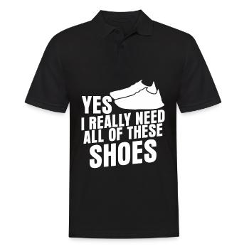 Laufen Marathon Läufer Laufschuhe - Männer Poloshirt - Schwarz - Vorne - Kai (181cm)
