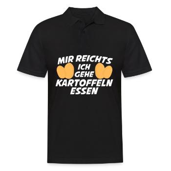 Kartoffeln Bratkartoffeln Kartoffel - Männer Poloshirt - Schwarz - Vorne - Kai (181cm)