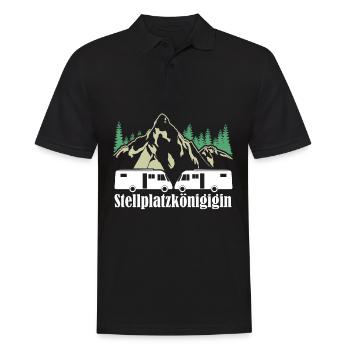Wohnmobil Camping Camper Wohnmobile - Männer Poloshirt - Schwarz - Vorne - Kai (181cm)