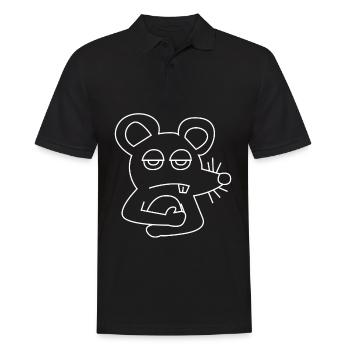 Rat souris souris rat - Polo Homme - noir - Devant - Kai (181cm)