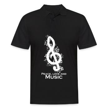 Musik Ochester Musiker - Männer Poloshirt - Schwarz - Vorne - Kai (181cm)