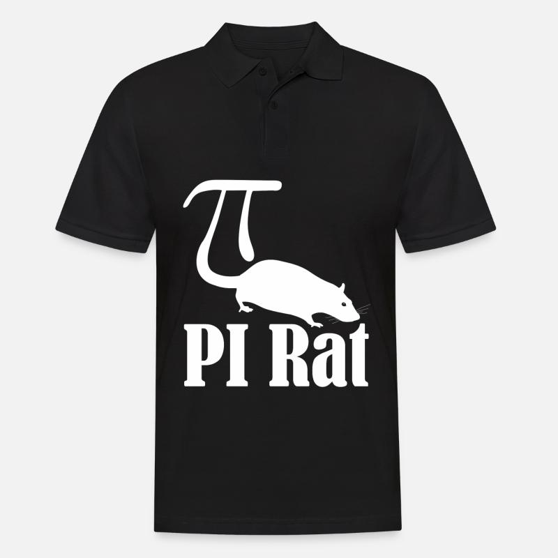 Pi Rat Math Rats - Polo Homme - noir