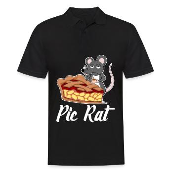Pie Rat - Männer Poloshirt - Schwarz - Vorne - Kai (181cm)