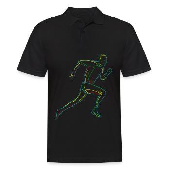 Course de course course à pied - Polo Homme - noir - Devant - Kai (181cm)