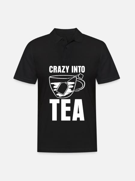 Teetasse Teetrinker Tee Teebeutel - Männer Poloshirt - Schwarz