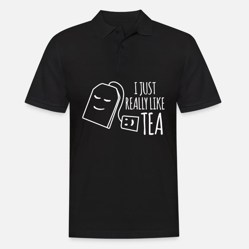 Teetrinker Teetasse Tee Teebeutel - Männer Poloshirt - Schwarz