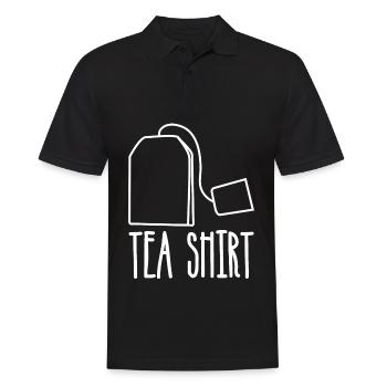 Tea Cup Tea Drinker Tea Bag Tea Cup - Men's Polo Shirt - black - Front - Kai (181cm)