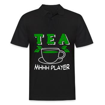 Tea Drinker Tea Cup Team Player Teacup - Men's Polo Shirt - black - Front - Kai (181cm)