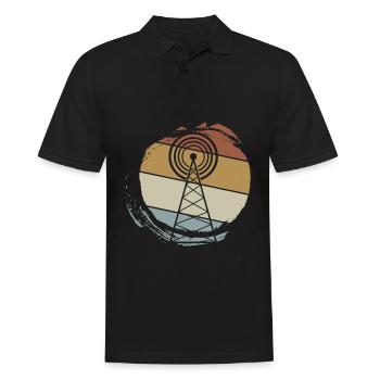 Radio amateur Antenne Radio - Polo Homme - noir - Devant - Kai (181cm)