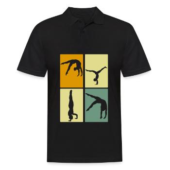 Gymnastique rythmique RSG Gymnaste - Polo Homme - noir - Devant - Kai (181cm)