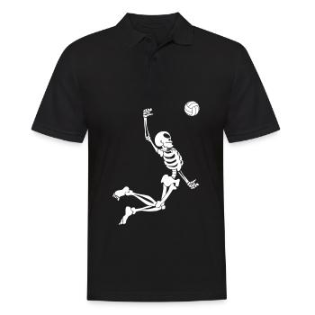 Volleyball Skeleton Volleyball Joueur de volleyball - Polo Homme - noir - Devant - Kai (181cm)