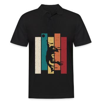 Volleyball Joueur Retro Volleyball - Polo Homme - noir - Devant - Kai (181cm)
