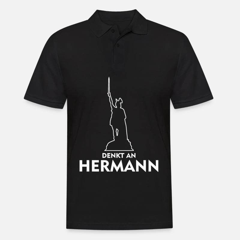 Hermann Monument Detmold Lippe - Men's Polo Shirt - black
