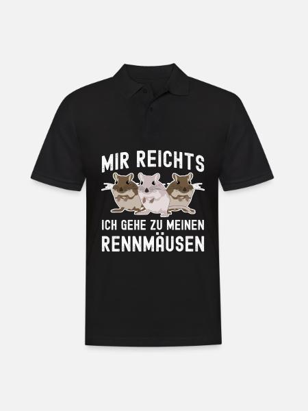 Rennmaus Rennmäuse - Männer Poloshirt - Schwarz