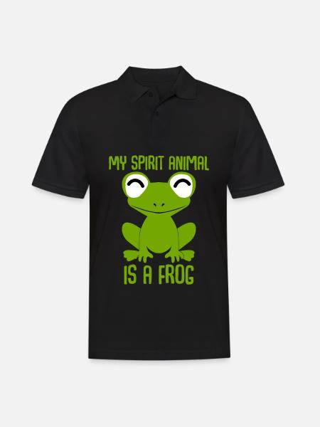 Frog cute frogs - Men's Polo Shirt - black
