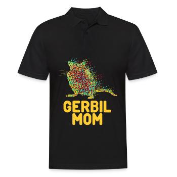 Rennmaus Gerbil Mom Rennmäuse - Men's Polo Shirt - black - Front - Kai (181cm)