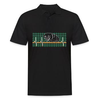 Tardigrade Water Bear Tardigrades - Men's Polo Shirt - black - Front - Kai (181cm)