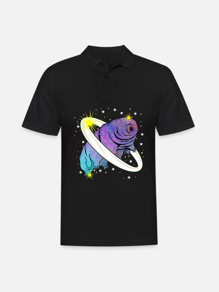 Tardigrade Wasserbär Planet Bärtierchen - Männer Poloshirt - Schwarz