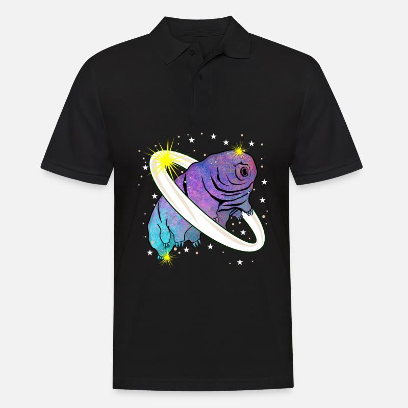 Tardigrade Wasserbär Planet Bärtierchen - Männer Poloshirt - Schwarz