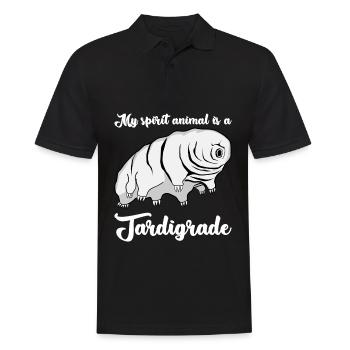 Tardigrade Wasserbär lustig Bärtierchen - Männer Poloshirt - Schwarz - Vorne - Kai (181cm)