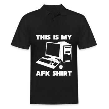 Gaming AFK Quote Gamer - Men's Polo Shirt - black - Front - Kai (181cm)