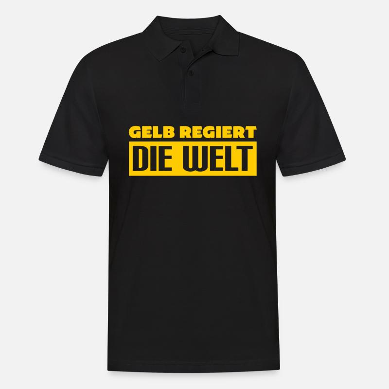 Dortmund Dortmunder - Männer Poloshirt - Schwarz