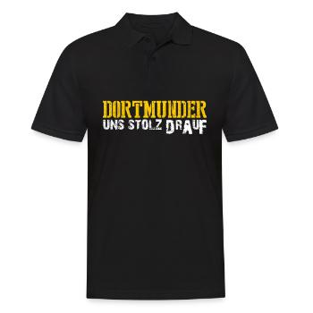 Dortmund and proud of it Dortmund - Men's Polo Shirt - black - Front - Kai (181cm)