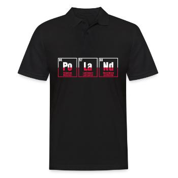 Polen Flagge Pole Elemente Polnisch - Männer Poloshirt - Schwarz - Vorne - Kai (181cm)