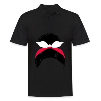 Polen Polin Flagge Pole Polnisch - Männer Poloshirt - Schwarz - Vorne - Kai (181cm)