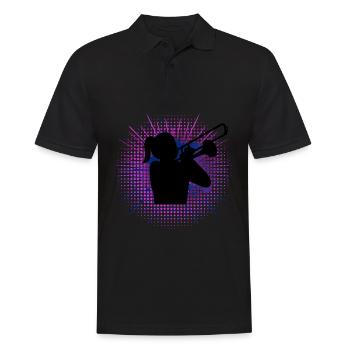 Trombone Music Trombonist Trombones - Men's Polo Shirt - black - Front - Kai (181cm)