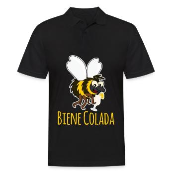 Biene Bienen Pina Colada Honigbienen - Männer Poloshirt - Schwarz - Vorne - Kai (181cm)