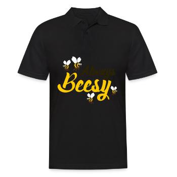 Bees Busy Honey Bees - Men's Polo Shirt - black - Front - Kai (181cm)