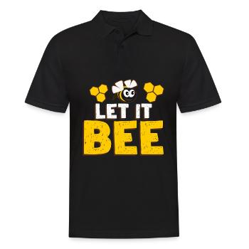 Bees honey bees funny bee - Men's Polo Shirt - black - Front - Kai (181cm)