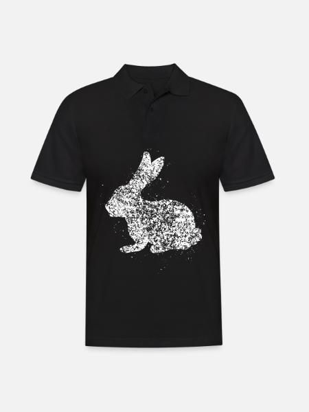Rabbit Rabbit Rabbit - Men's Polo Shirt - black