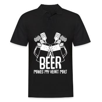 Beer Craft Beer Hops Malt - Men's Polo Shirt - black - Front - Kai (181cm)